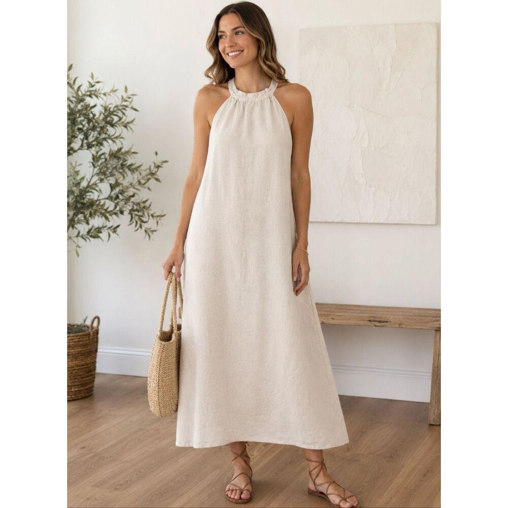 Latienda De Carolina linen dress fit size M/L